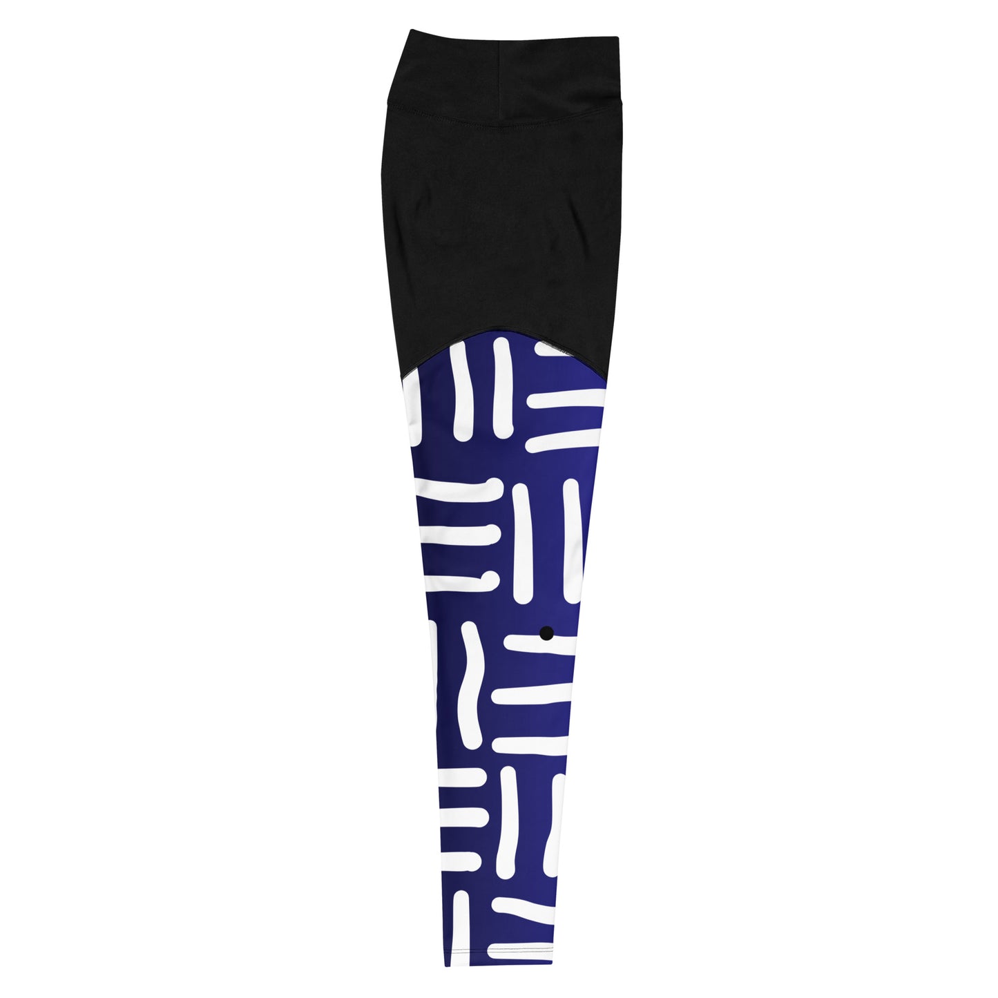 Bespoke Blue and White Sports Leggings