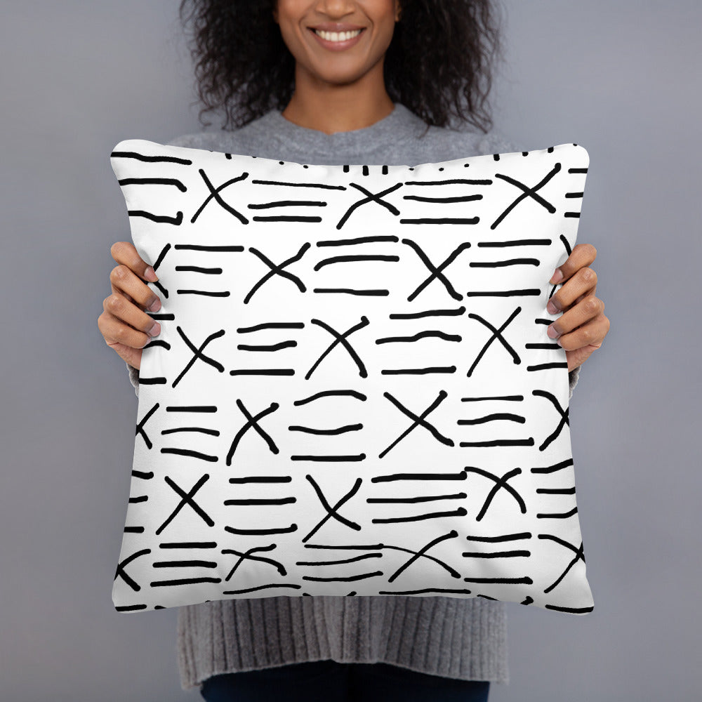 Mud Cloth Inspired Print - Basic Pillow