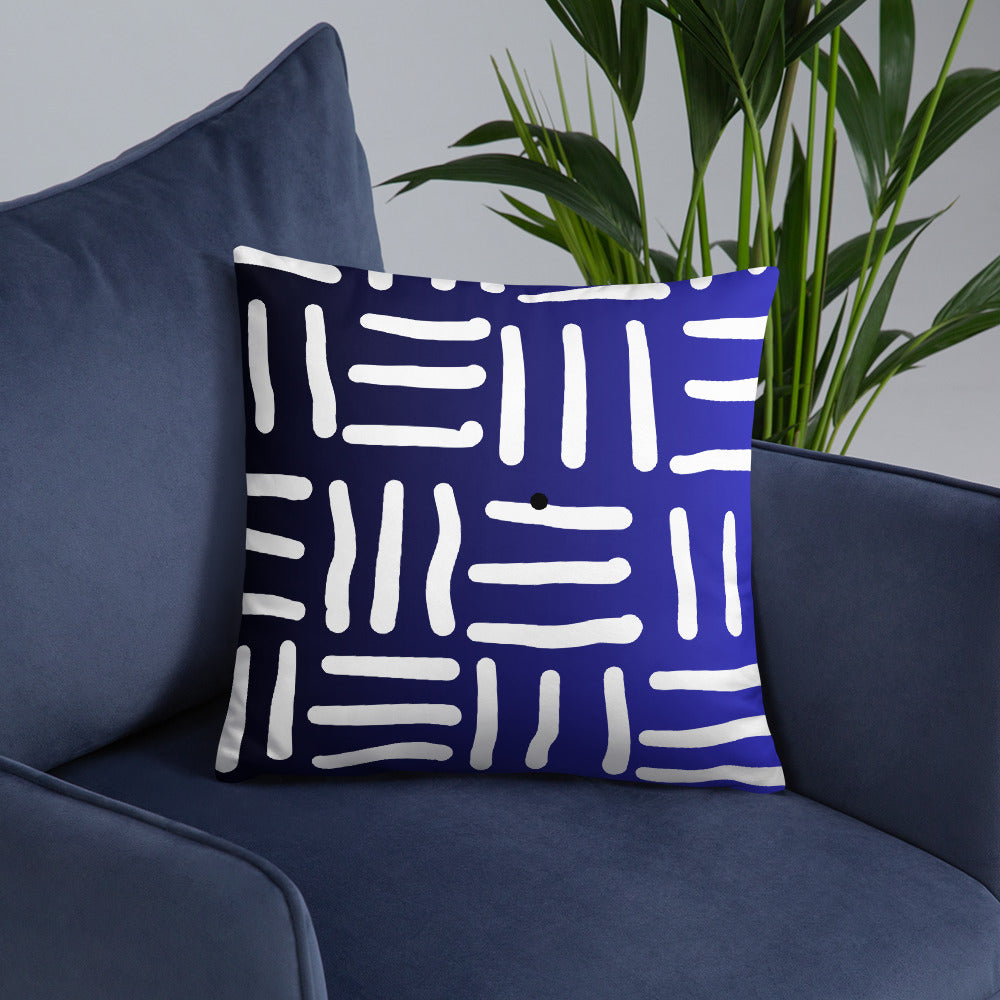 Bespoke Print II - Ombre Blue and White - Basic Pillow