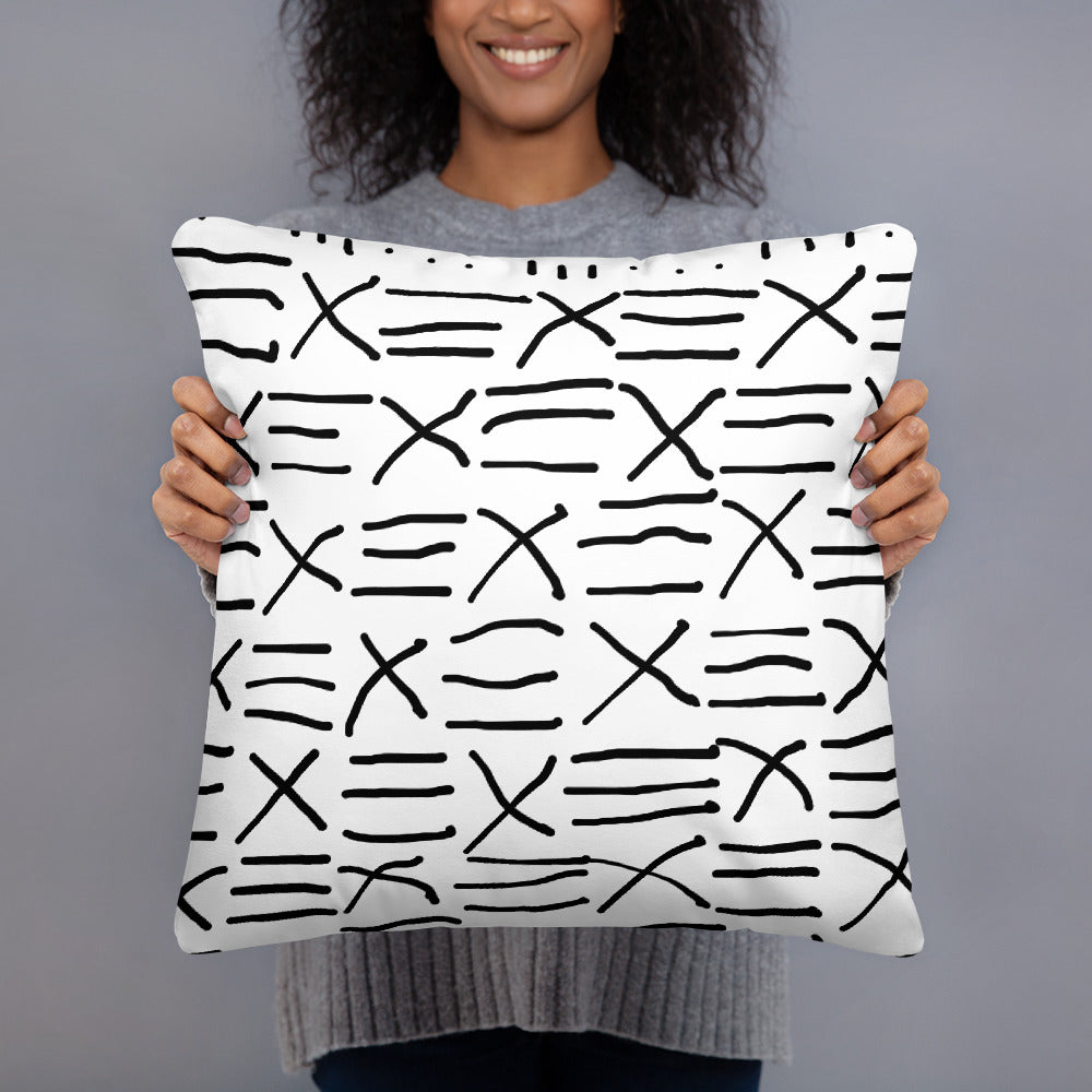 Mud Cloth Inspired Print - Basic Pillow