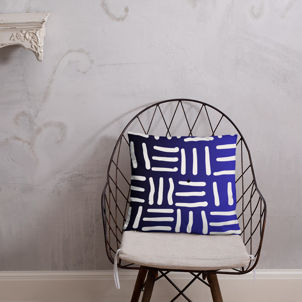 Bespoke Print II - Ombre Blue and White - Basic Pillow