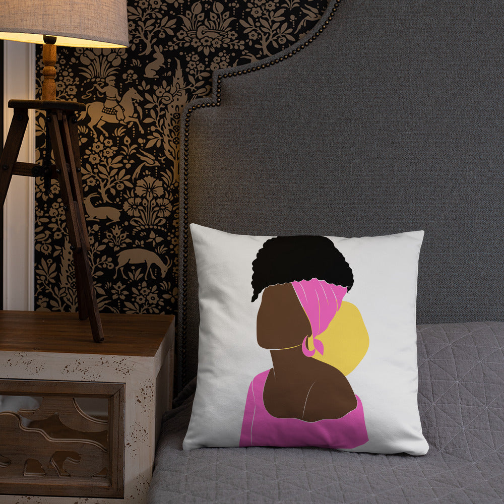 Bronze Lady - Fucsia -Basic Pillow