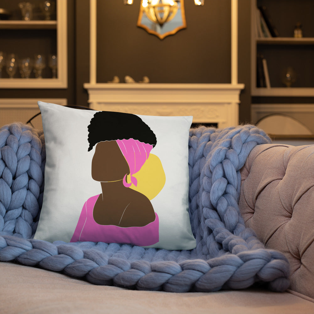 Bronze Lady - Fucsia -Basic Pillow