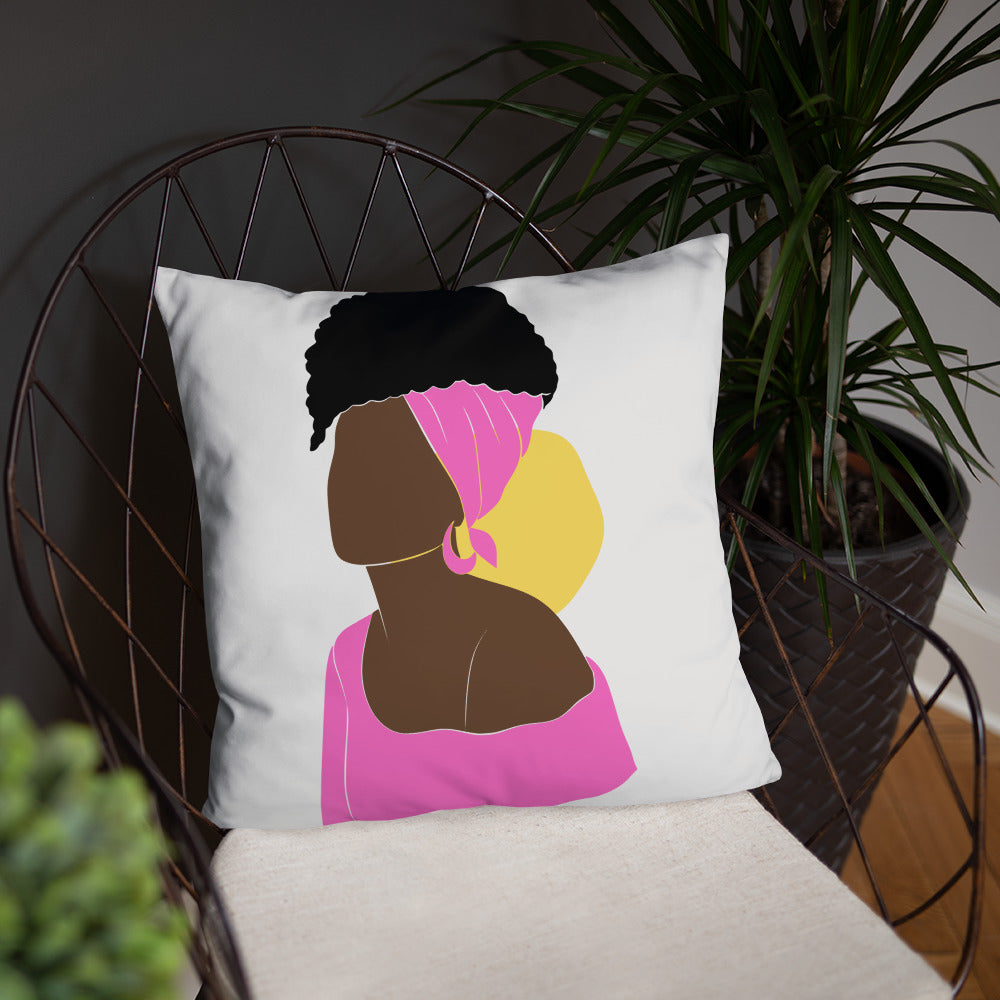 Bronze Lady - Fucsia -Basic Pillow