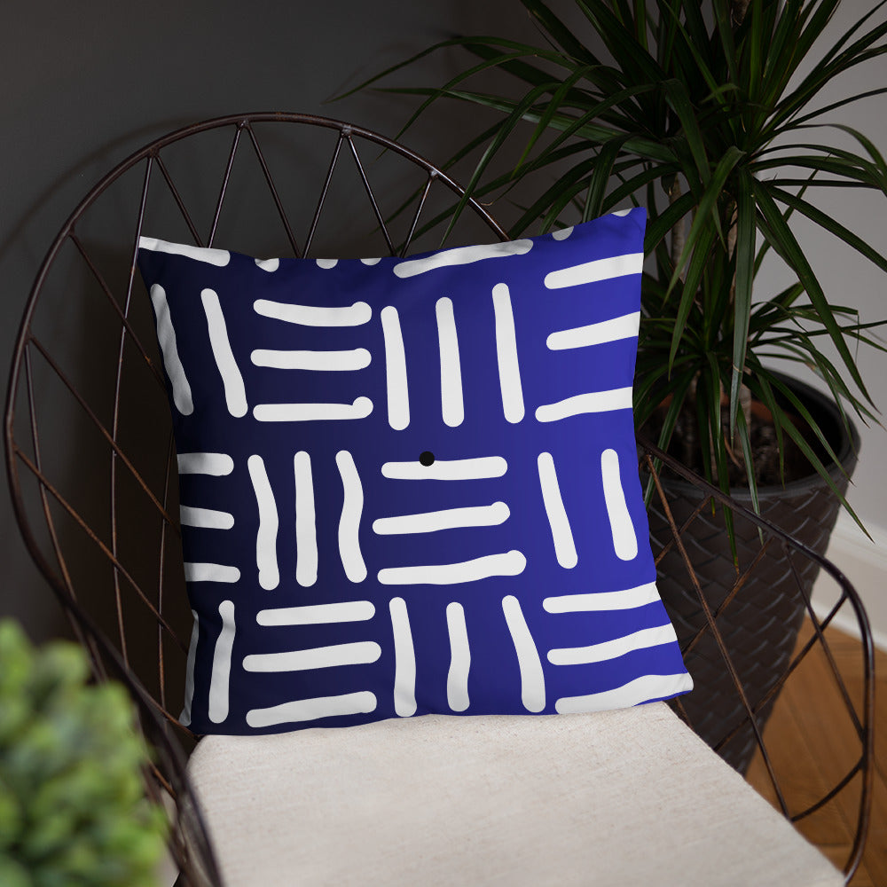 Bespoke Print II - Ombre Blue and White - Basic Pillow