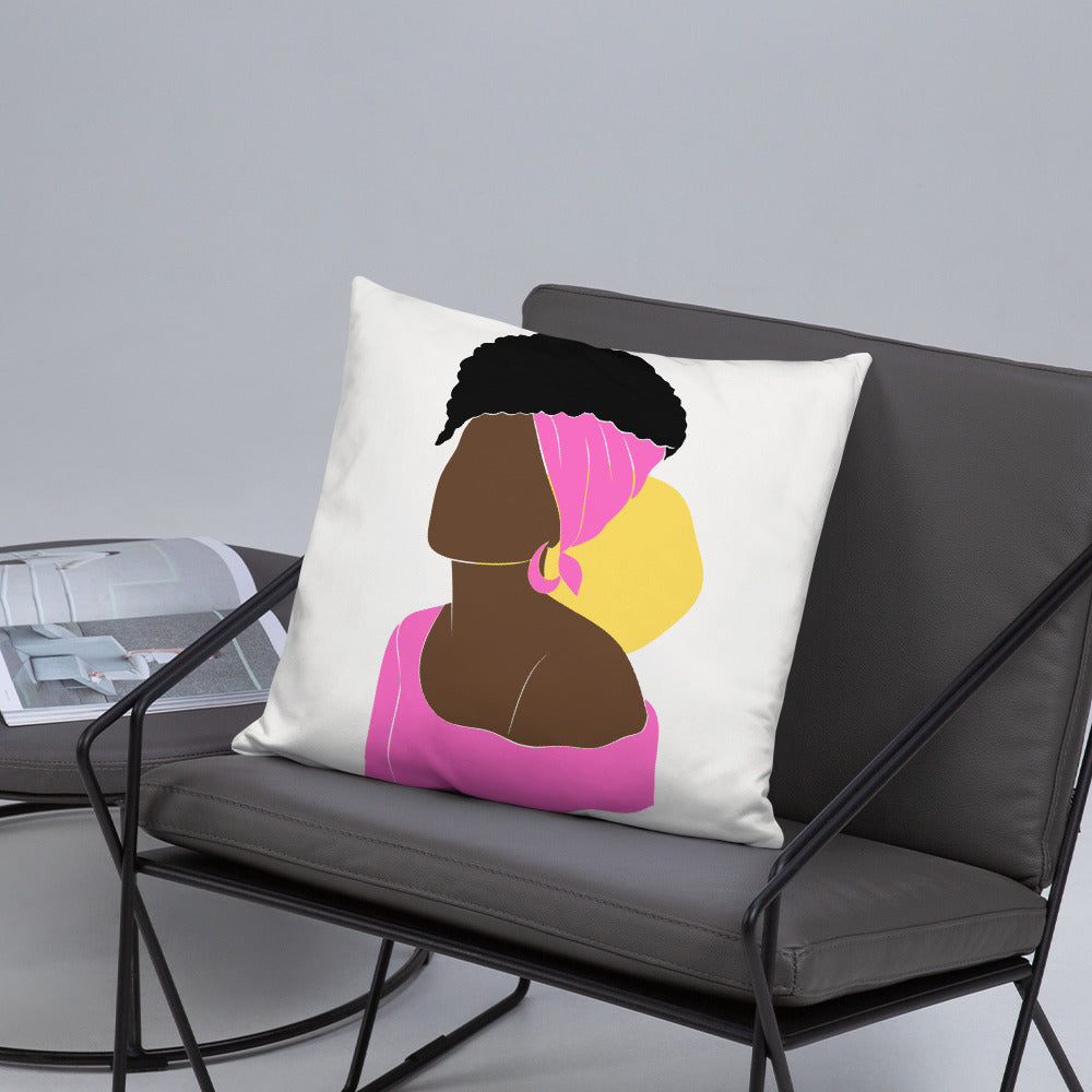 Bronze Lady - Fucsia -Basic Pillow