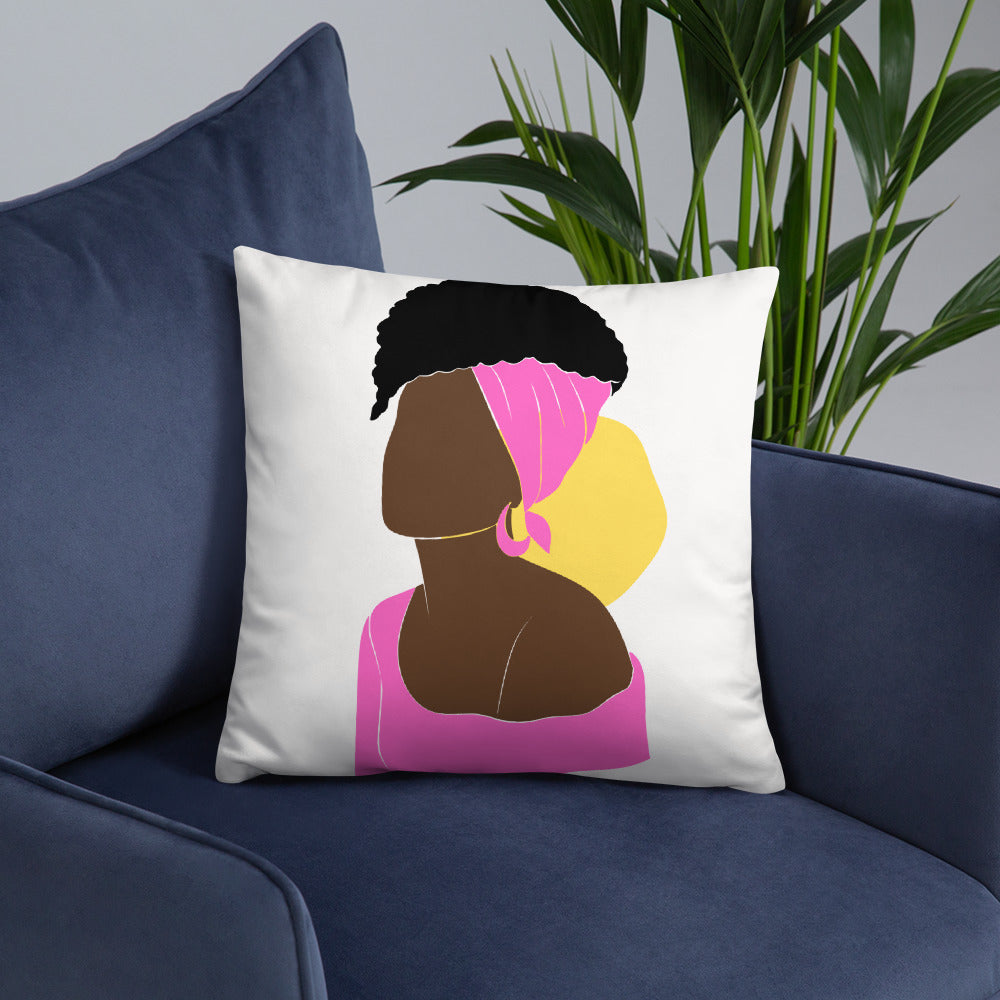 Bronze Lady - Fucsia -Basic Pillow