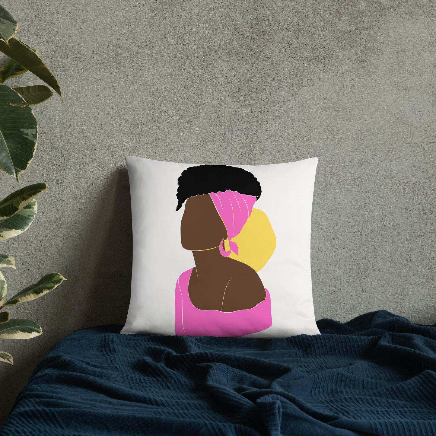 Bronze Lady - Fucsia -Basic Pillow