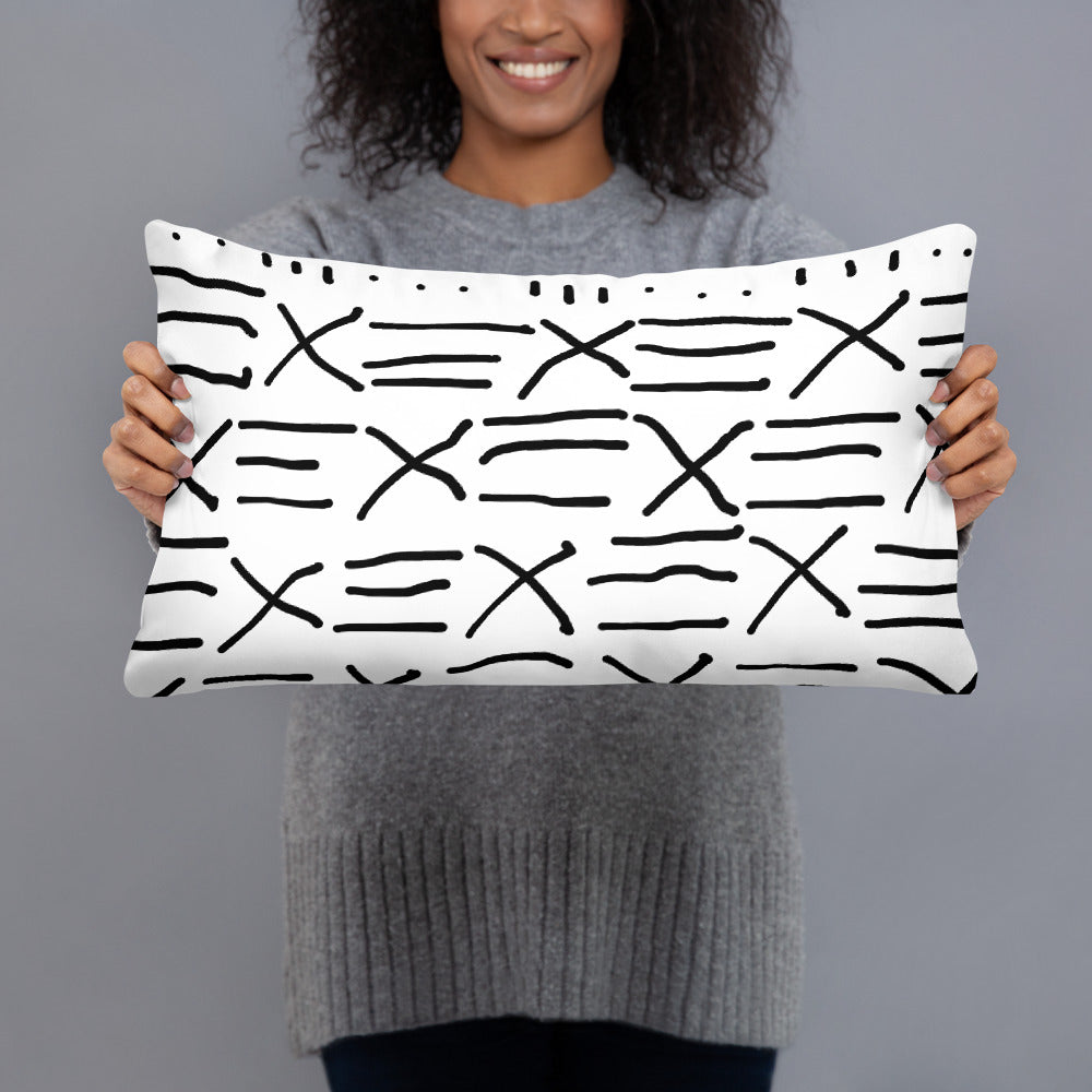 Mud Cloth Inspired Print - Basic Pillow