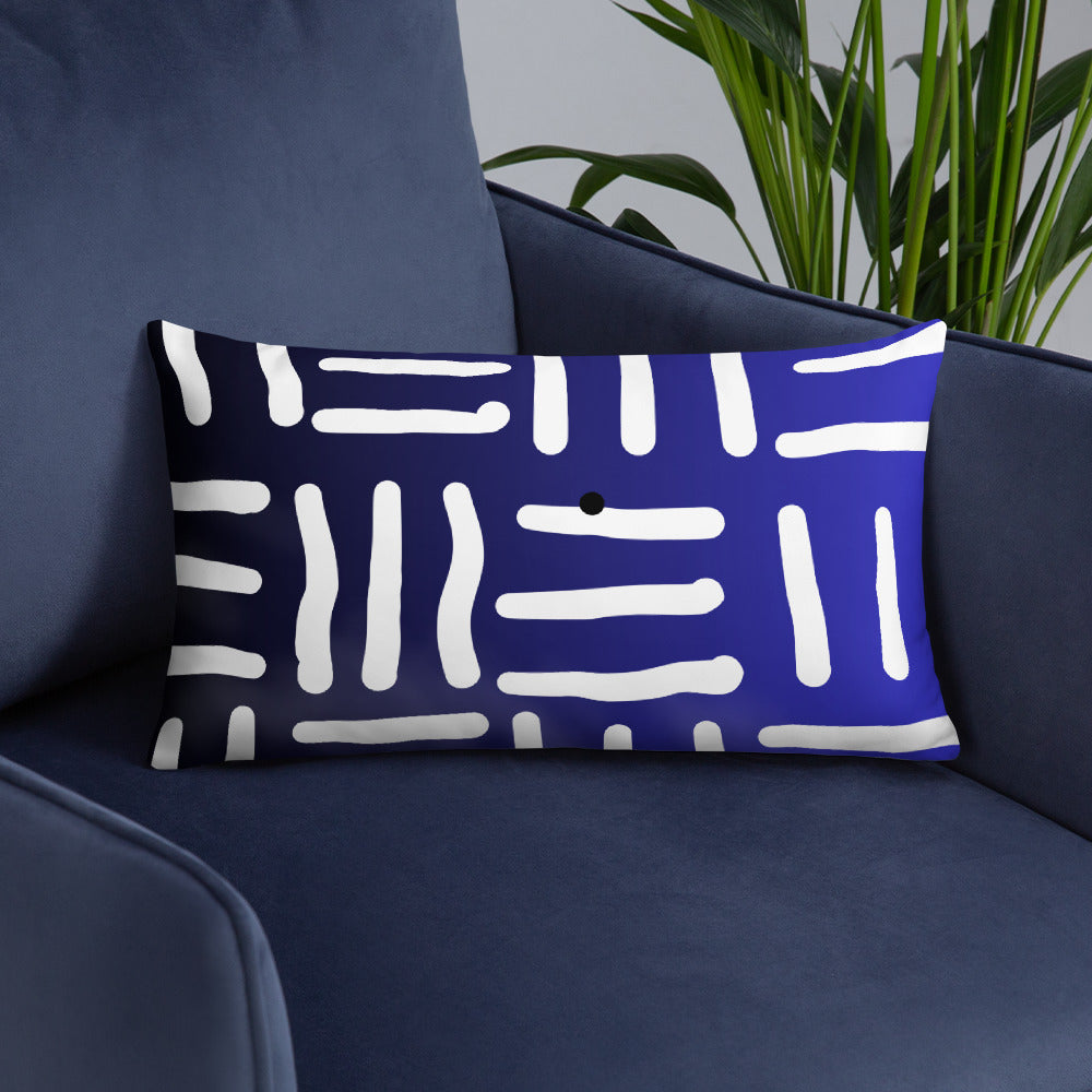 Bespoke Print II - Ombre Blue and White - Basic Pillow