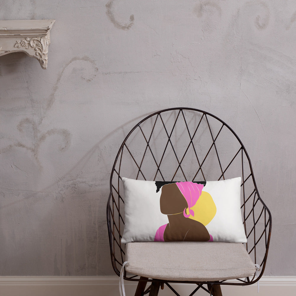 Bronze Lady - Fucsia -Basic Pillow