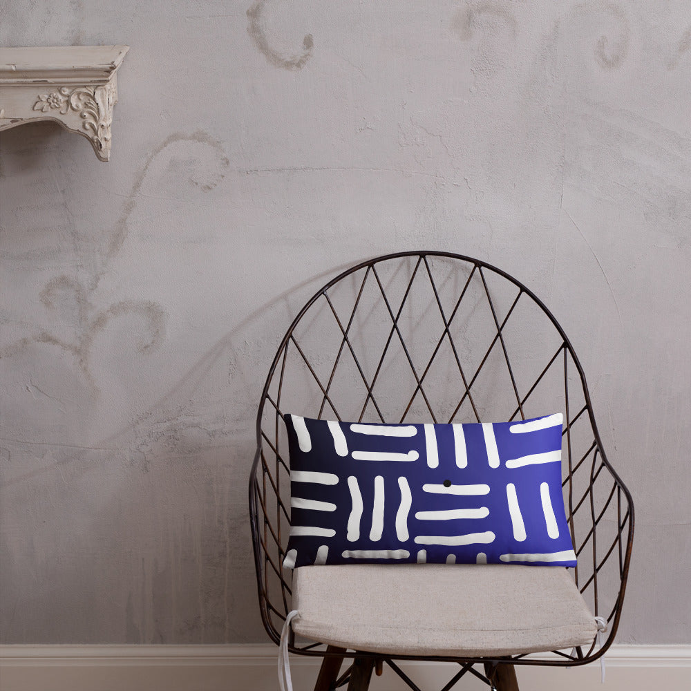 Bespoke Print II - Ombre Blue and White - Basic Pillow