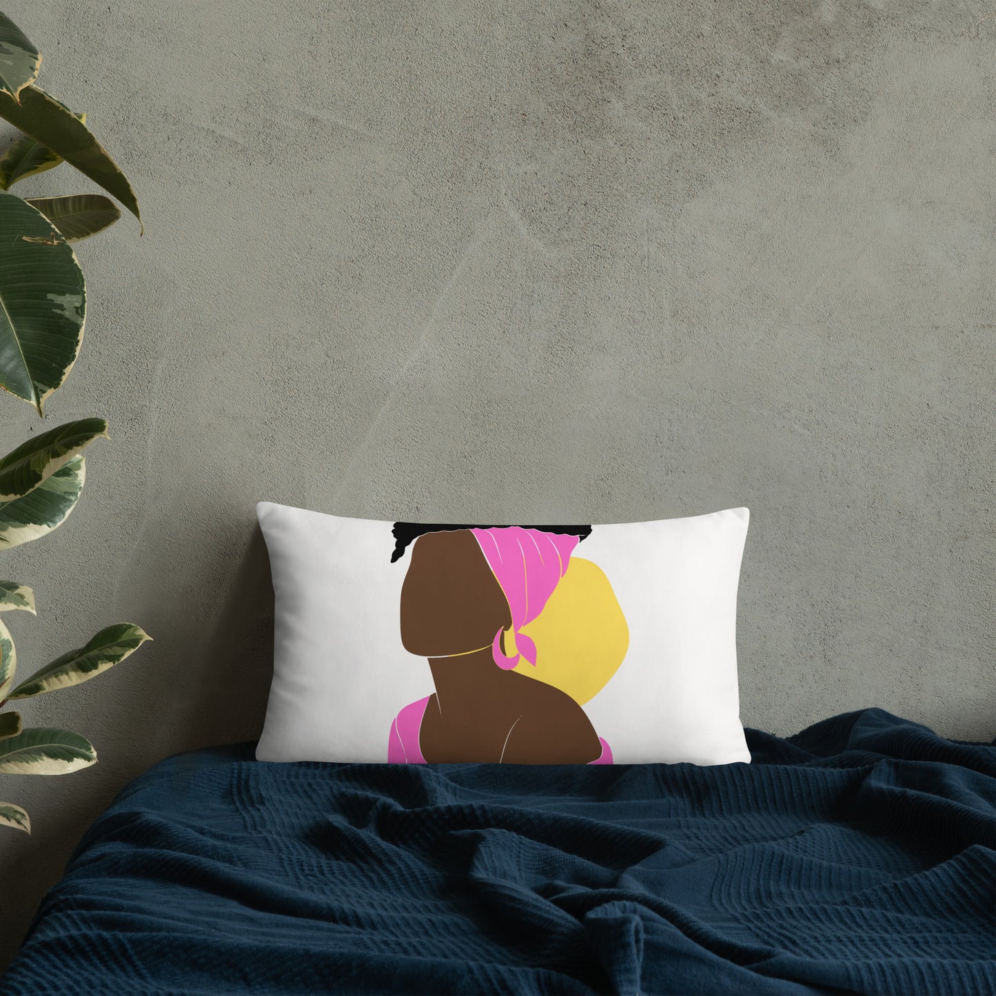 Bronze Lady - Fucsia -Basic Pillow