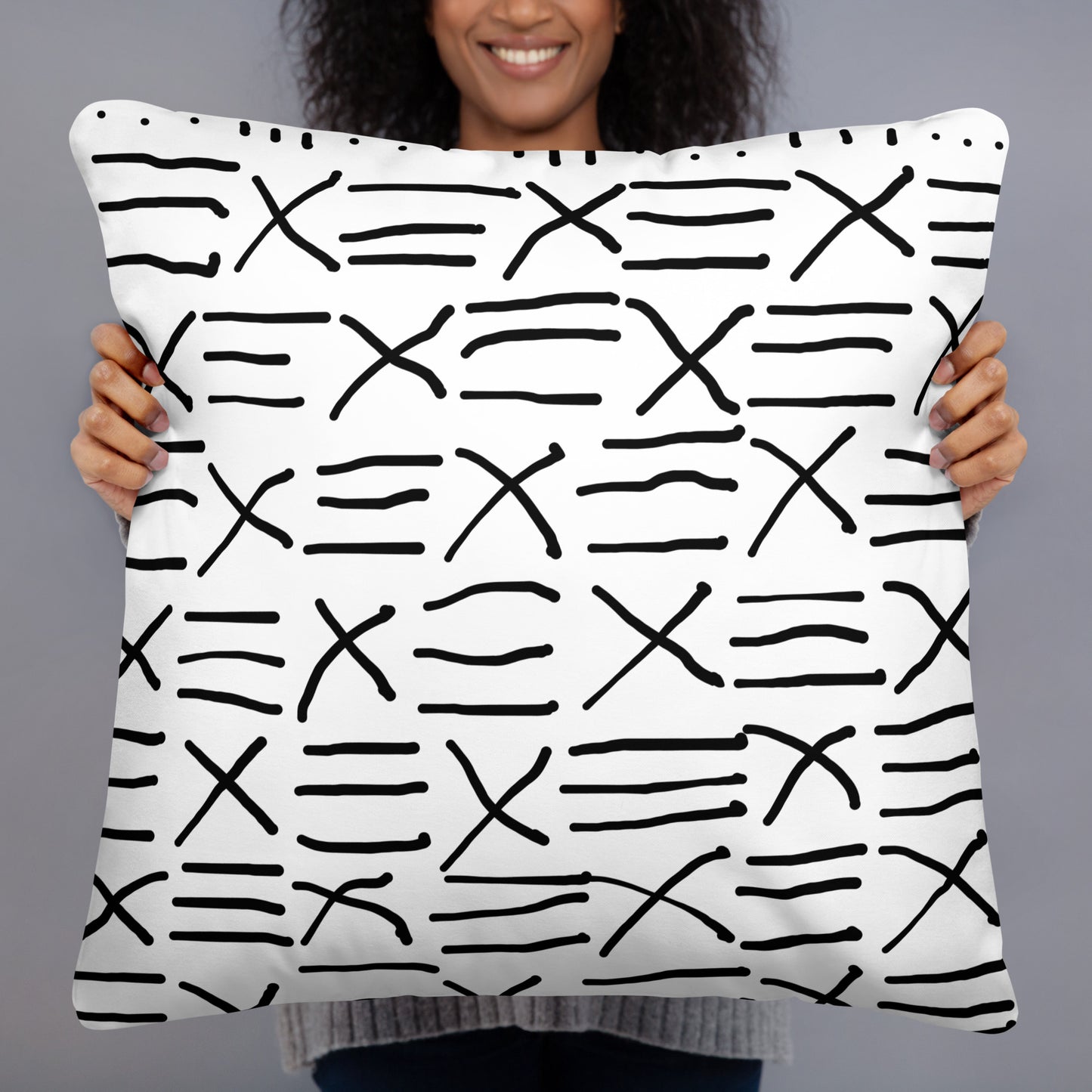 Mud Cloth Inspired Print - Basic Pillow