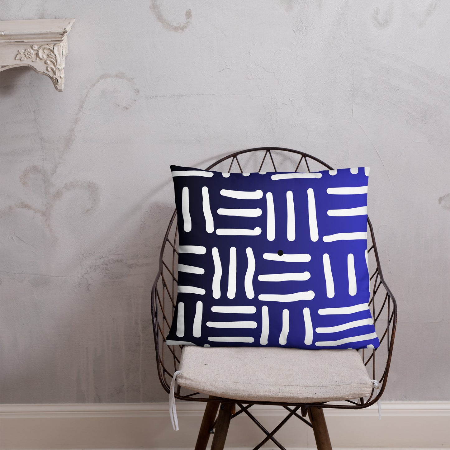 Bespoke Print II - Ombre Blue and White - Basic Pillow