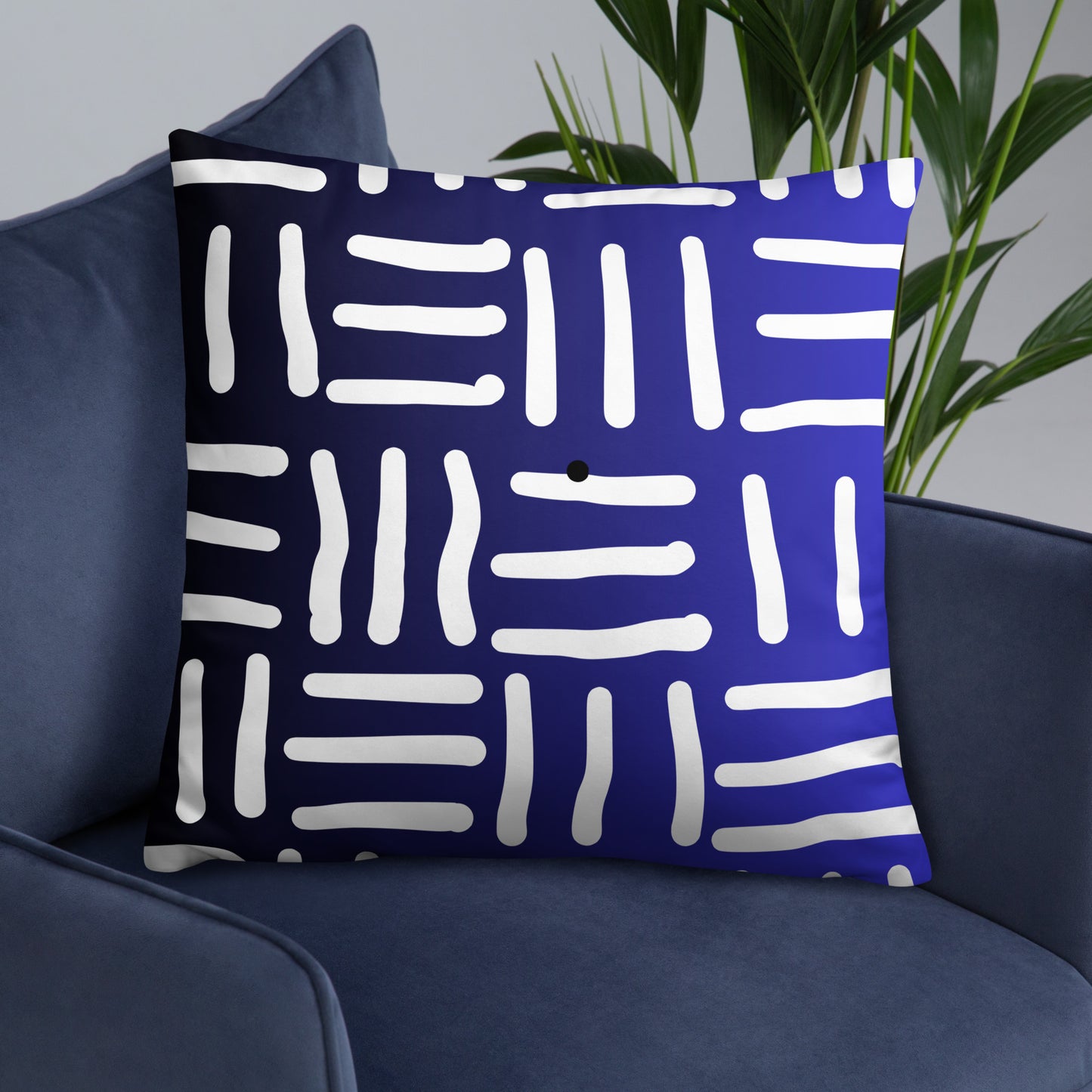 Bespoke Print II - Ombre Blue and White - Basic Pillow