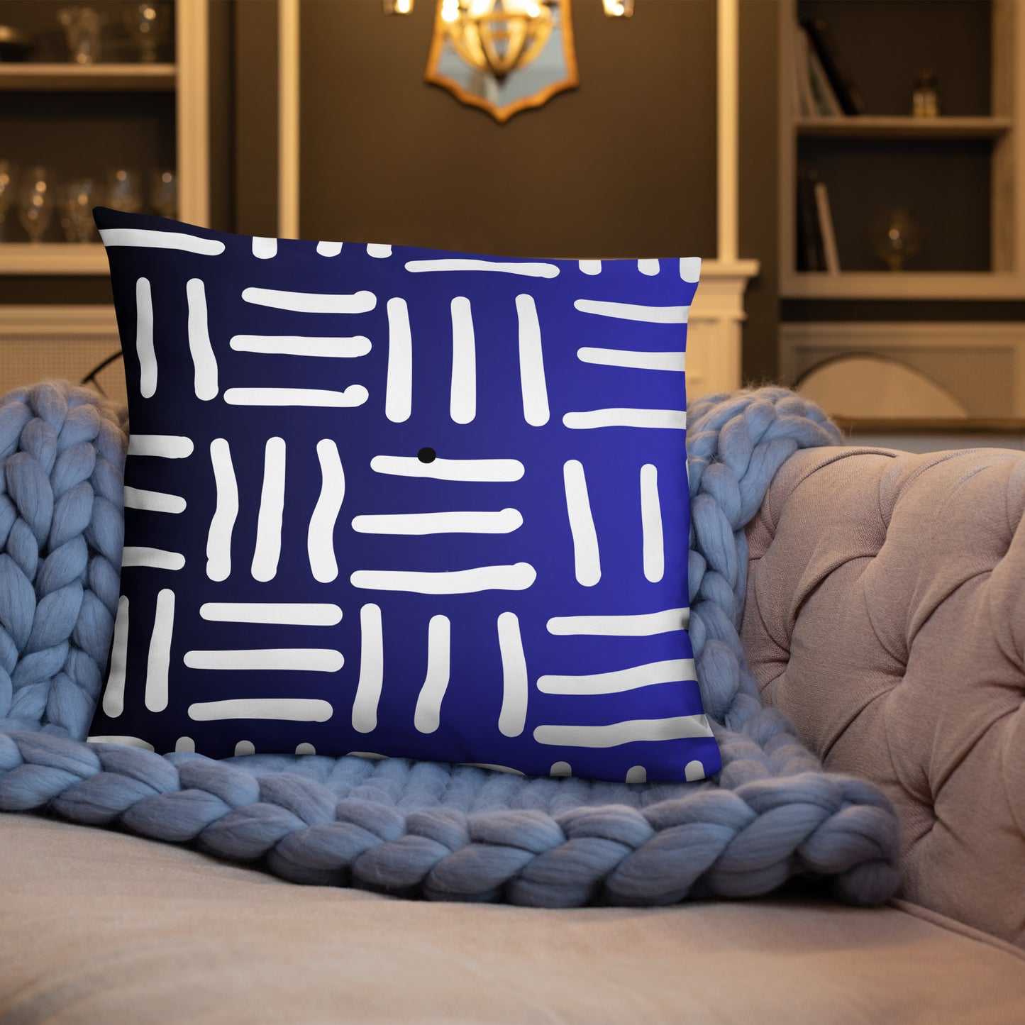 Bespoke Print II - Ombre Blue and White - Basic Pillow