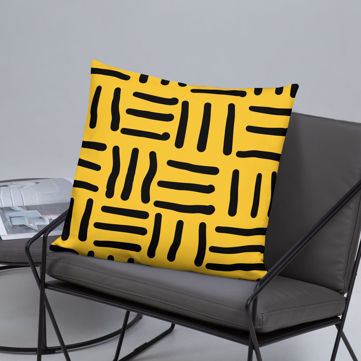 Bespoke Print - Yellow and Black - Basic Pillow