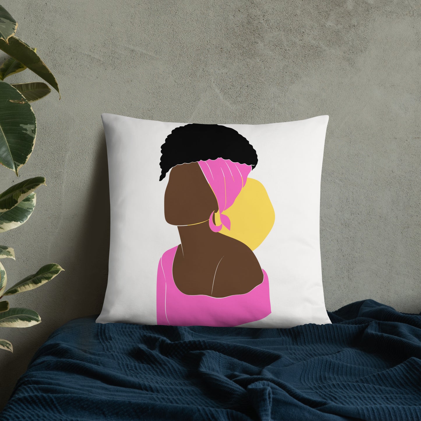 Bronze Lady - Fucsia -Basic Pillow