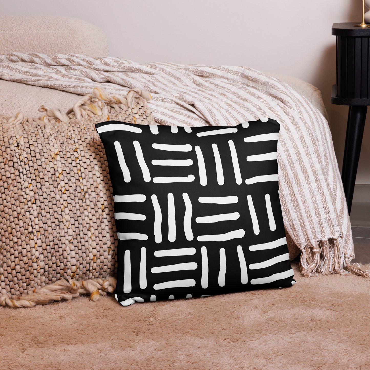 Bespoke Print - Black and White Pillow Case