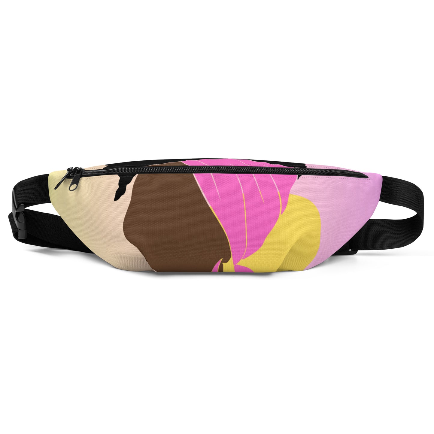 Bronze lady - Pink and Yellow Fanny Pack