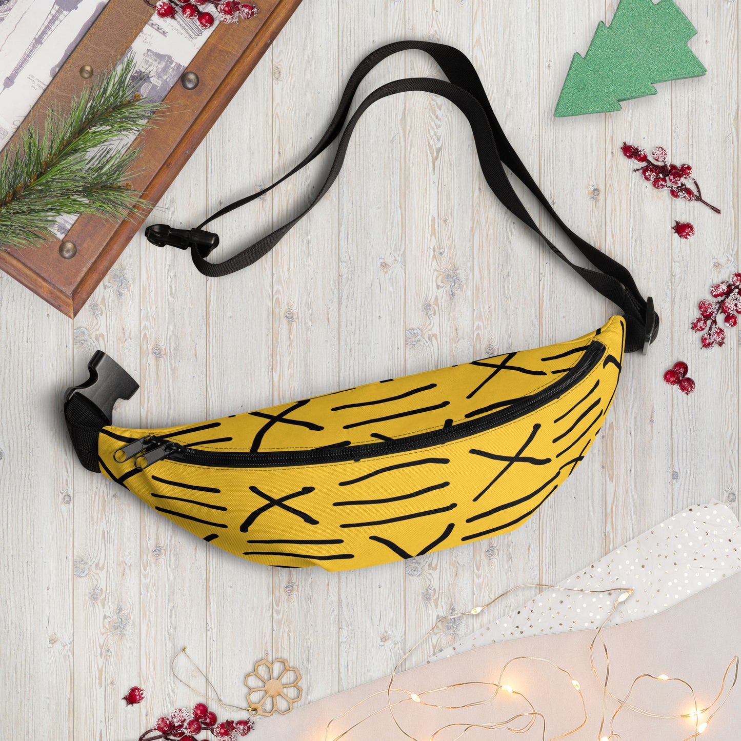 Mud Cloth Inspired - Yellow - Fanny Pack