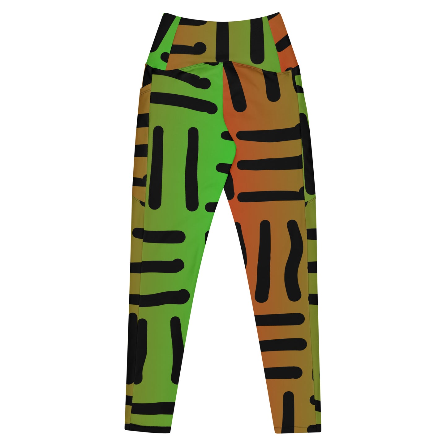 JUNETEENTH - Bespoke Print II -  Black, Red, Green - Leggings with pockets