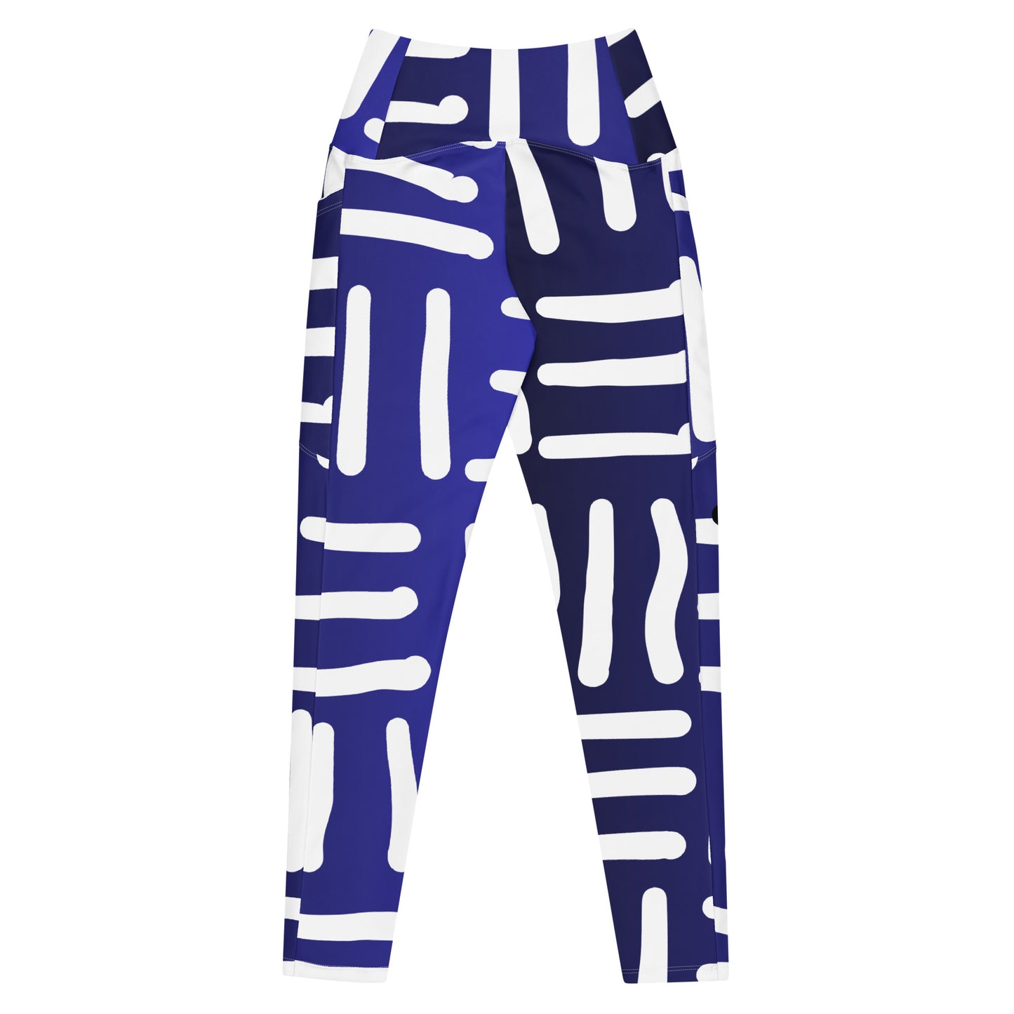 Bespoke Print II - Blue and White - Leggings with pockets