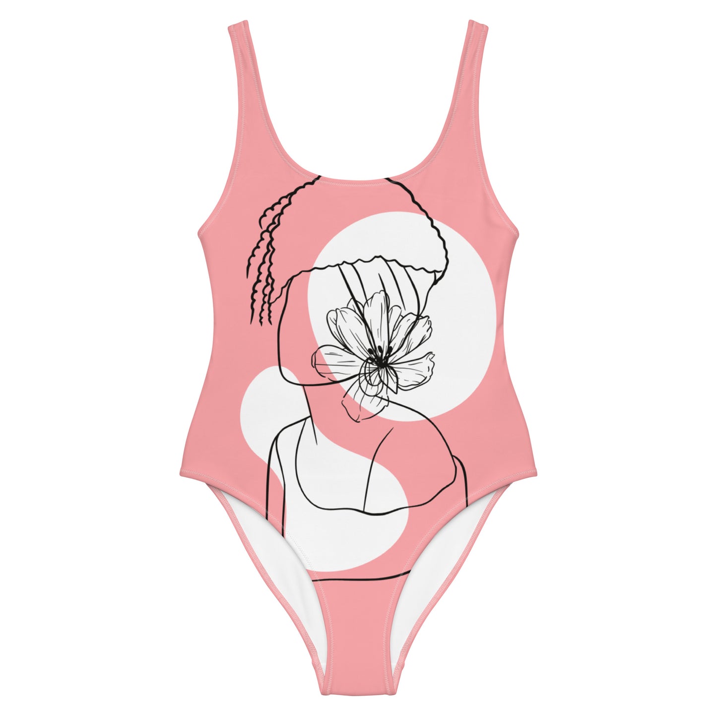 Mud Cloth Inspired Print - One-Piece Swimsuit