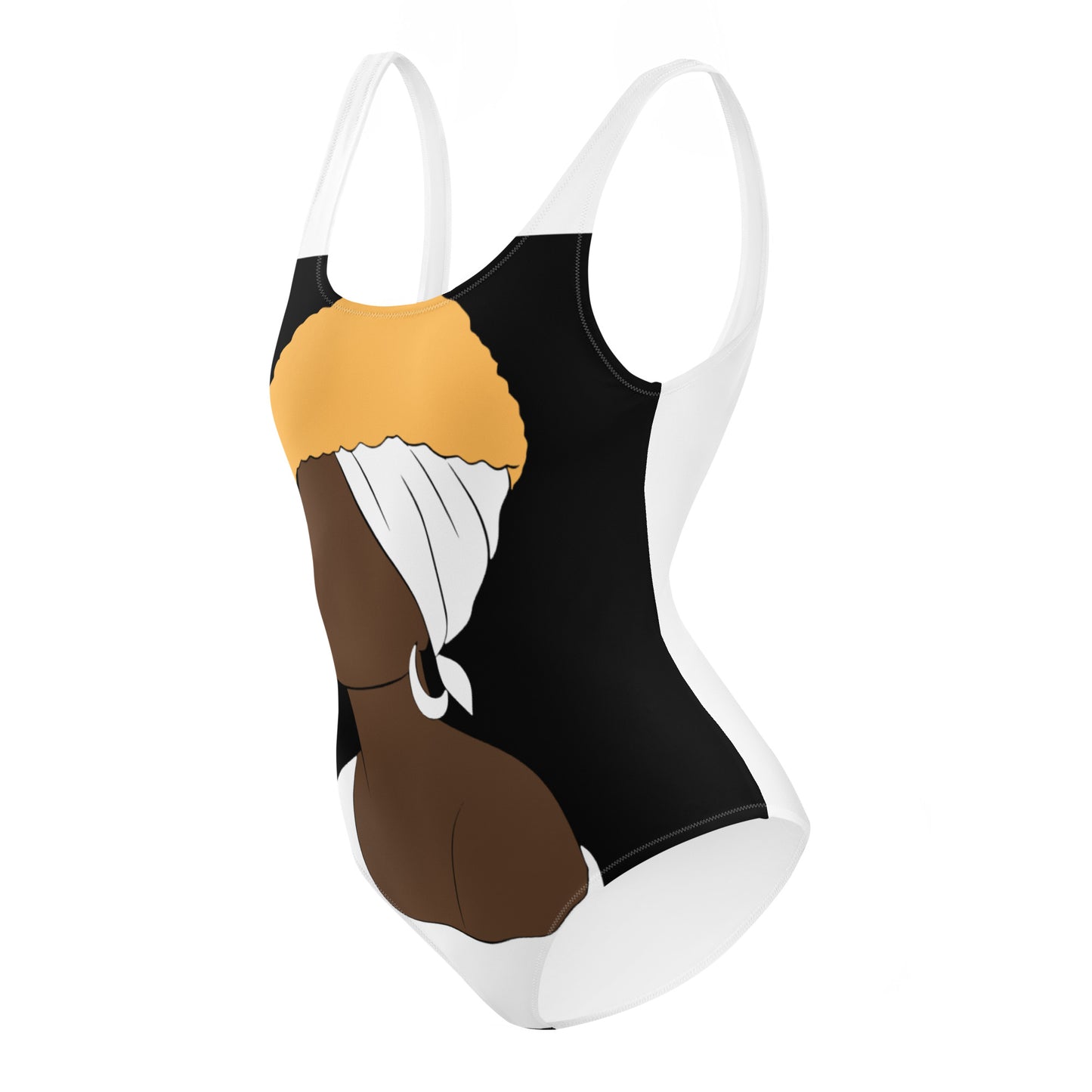 Bronze Lady - White - One-Piece Swimsuit