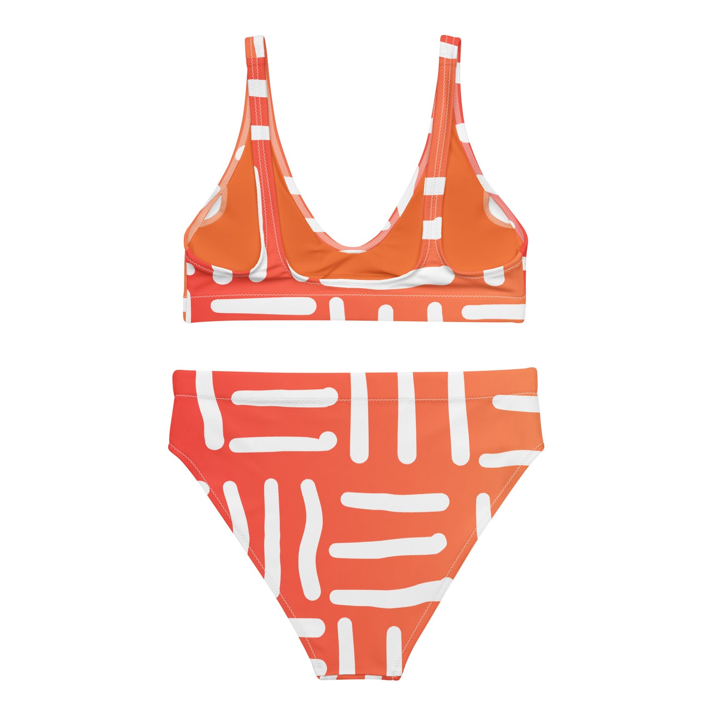 Bespoke Print II - Orangesicle - Recycled high-waisted bikini