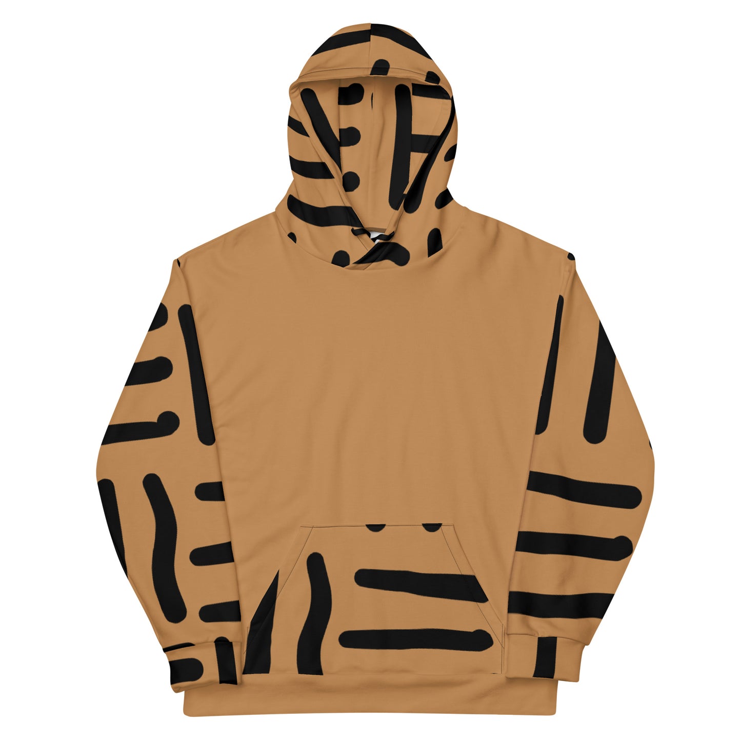 Bespoke Print II - Tan and Black Unisex Hoodie