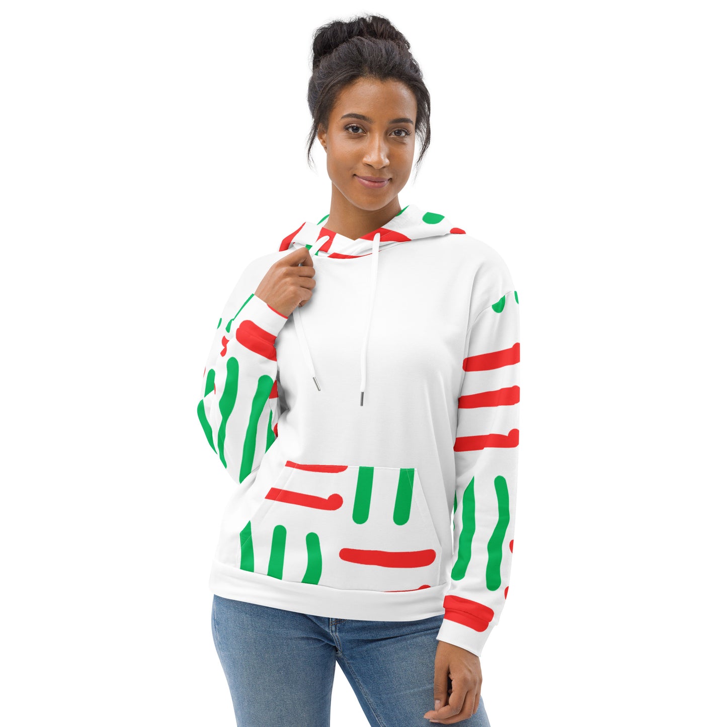 Merry Holidays - Red and Green Unisex Hoodie