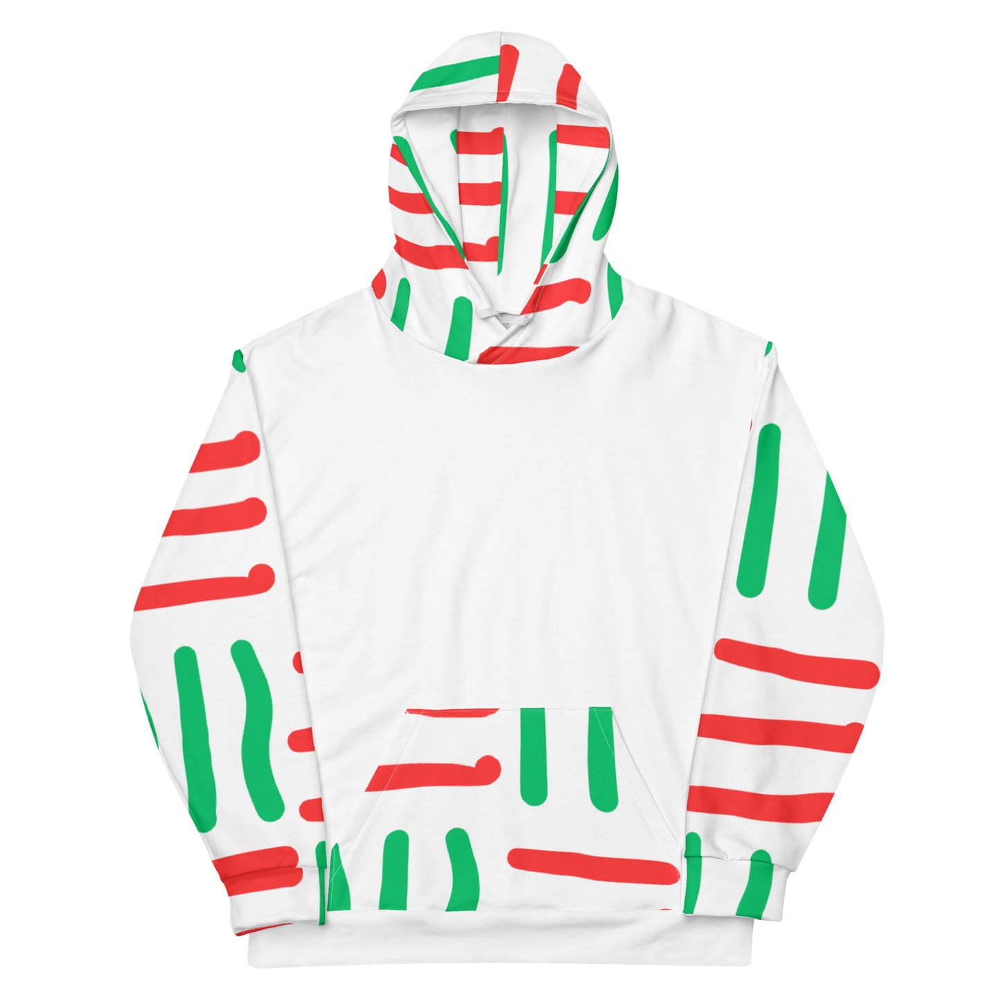 Merry Holidays - Red and Green Unisex Hoodie