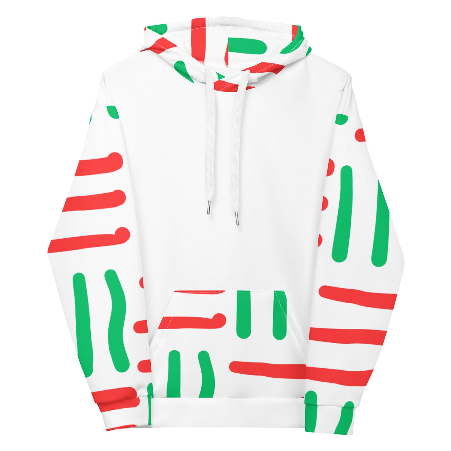 Merry Holidays - Red and Green Unisex Hoodie