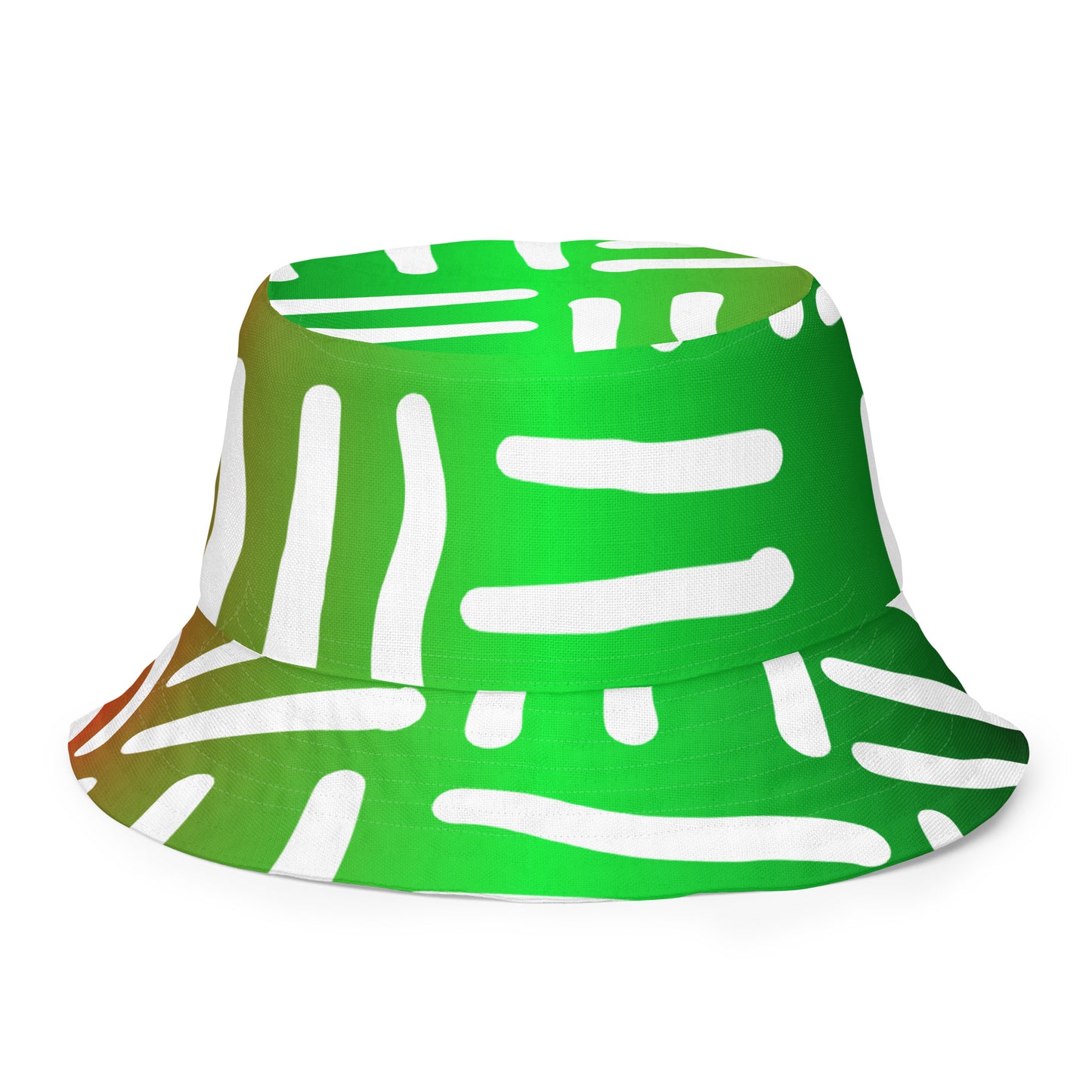 JUNETEENTH - Bespoke Print II - Black, Green, Red - Reversible bucket hat