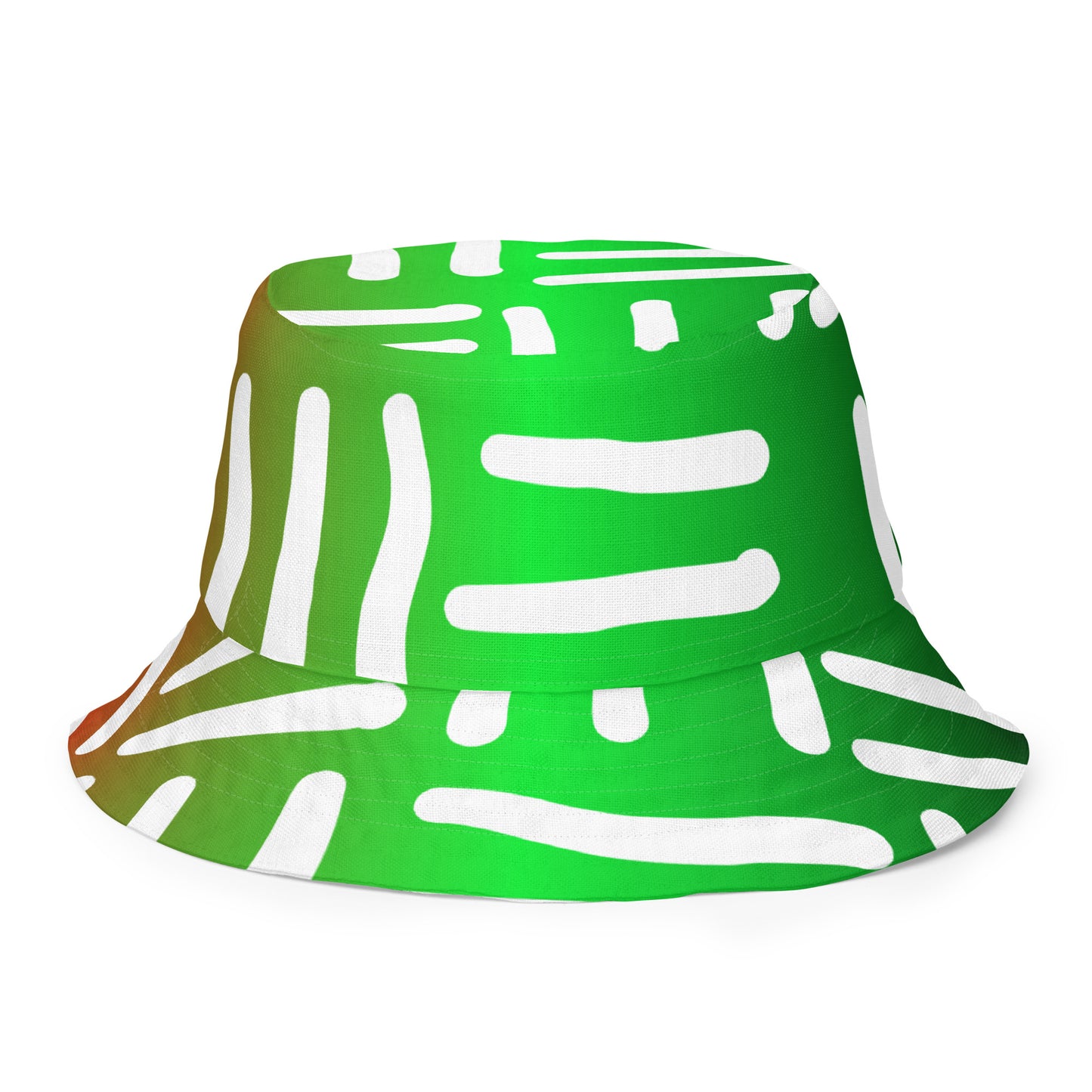 JUNETEENTH - Bespoke Print II - Black, Green, Red - Reversible bucket hat