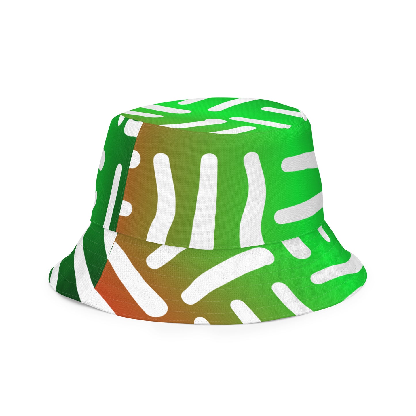 JUNETEENTH - Bespoke Print II - Black, Green, Red - Reversible bucket hat