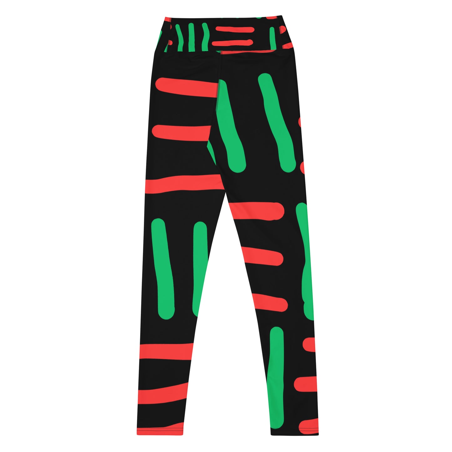 JUNETEENTH - Bespoke Print II 0 Black, Red, Green - Yoga Leggings