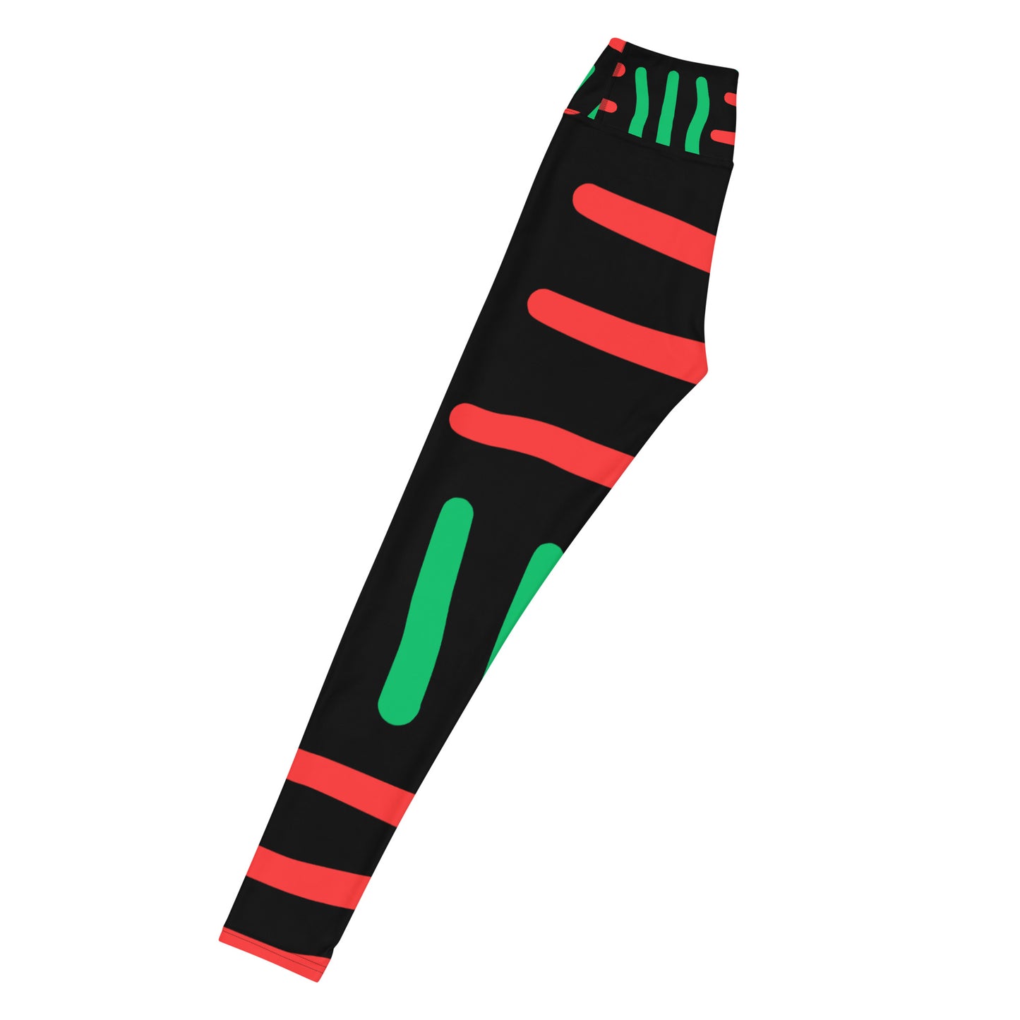 JUNETEENTH - Bespoke Print II 0 Black, Red, Green - Yoga Leggings