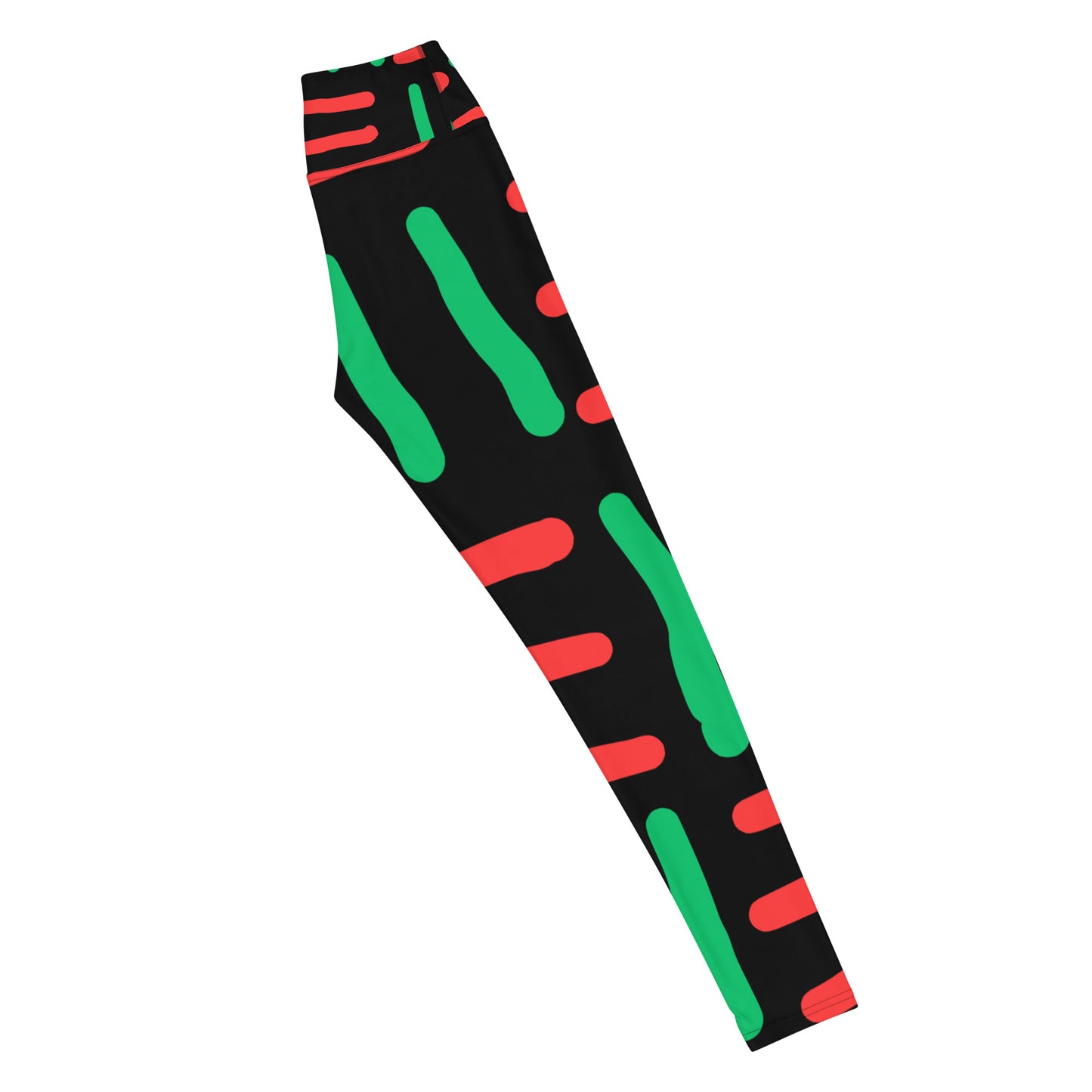 JUNETEENTH - Bespoke Print II 0 Black, Red, Green - Yoga Leggings