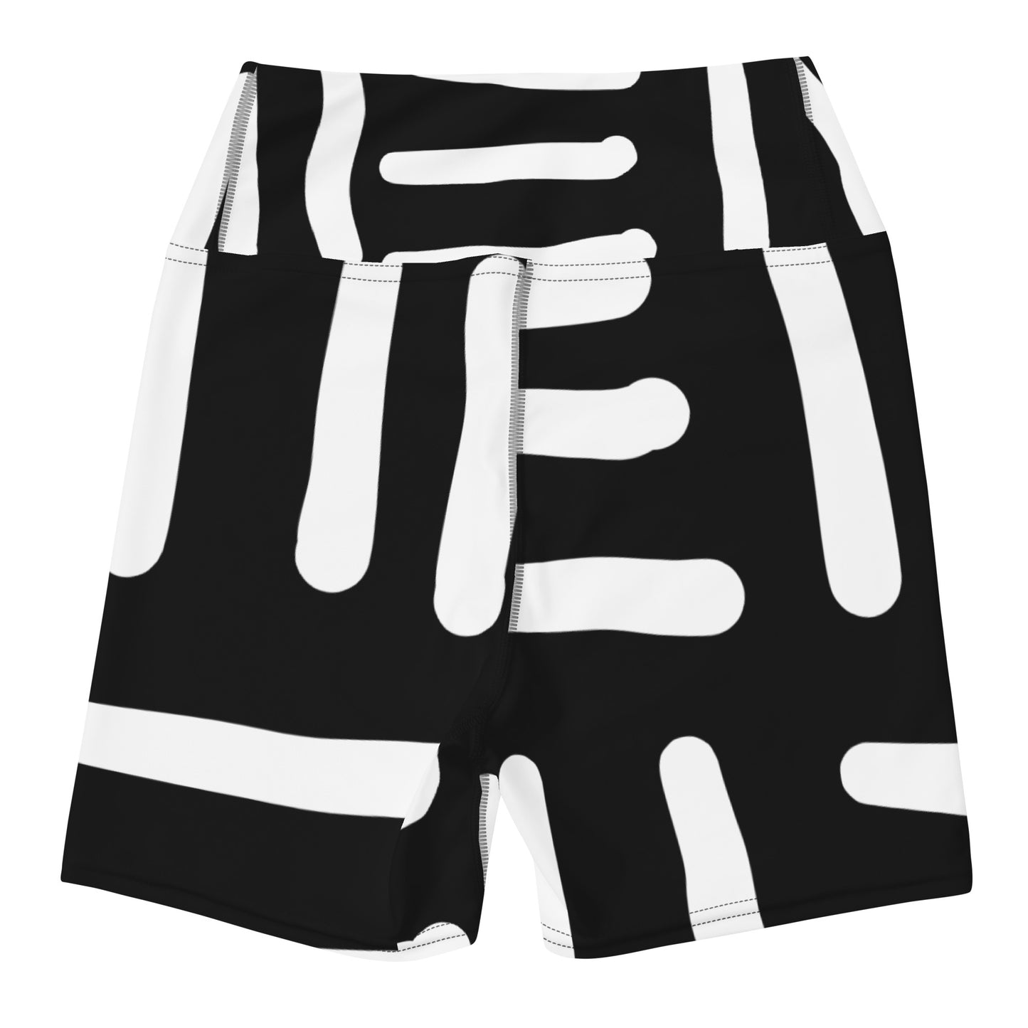 Bespoke Print II - Black and White - Yoga Shorts