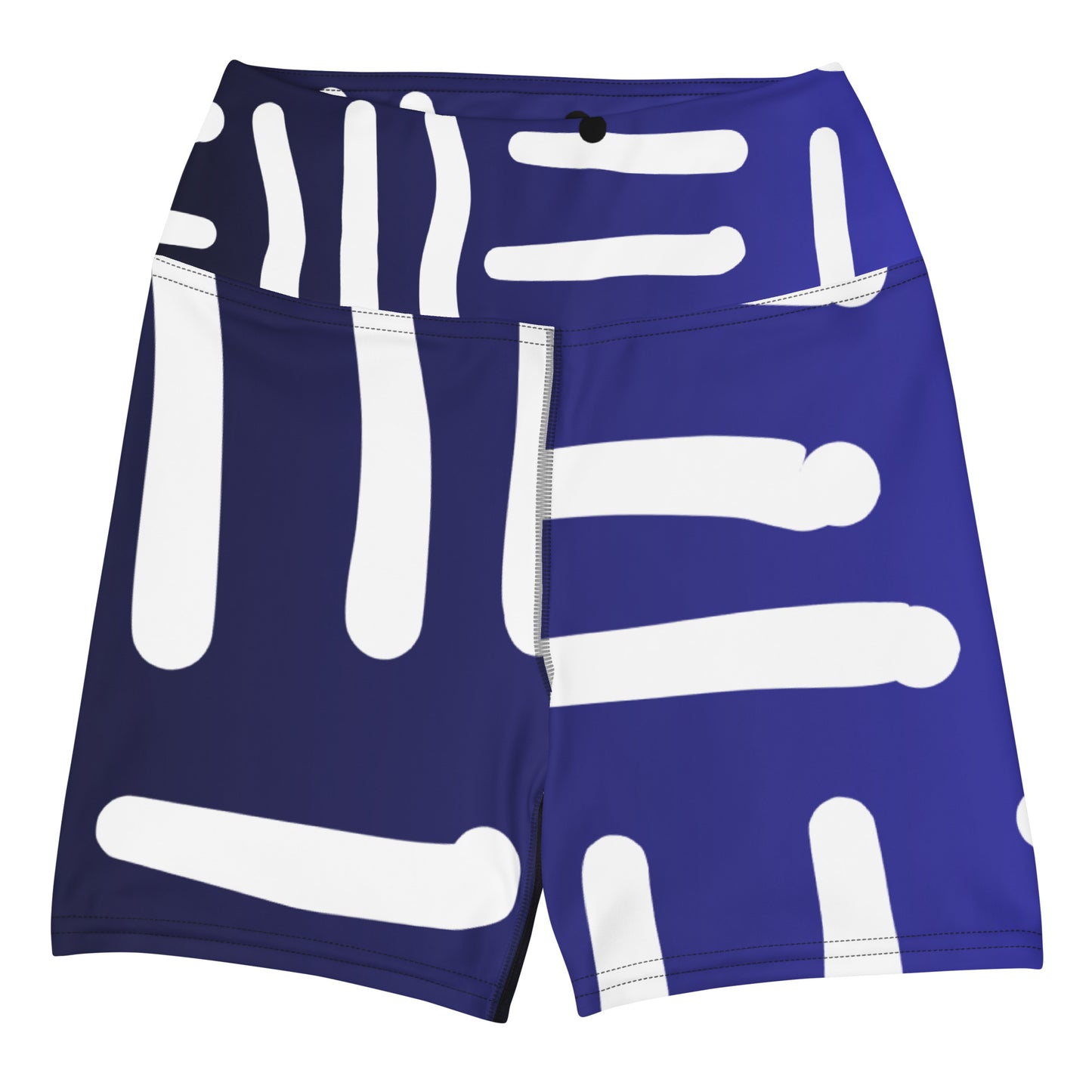 Bespoke Print II - Ombre Blue and Whitie - Yoga Shorts