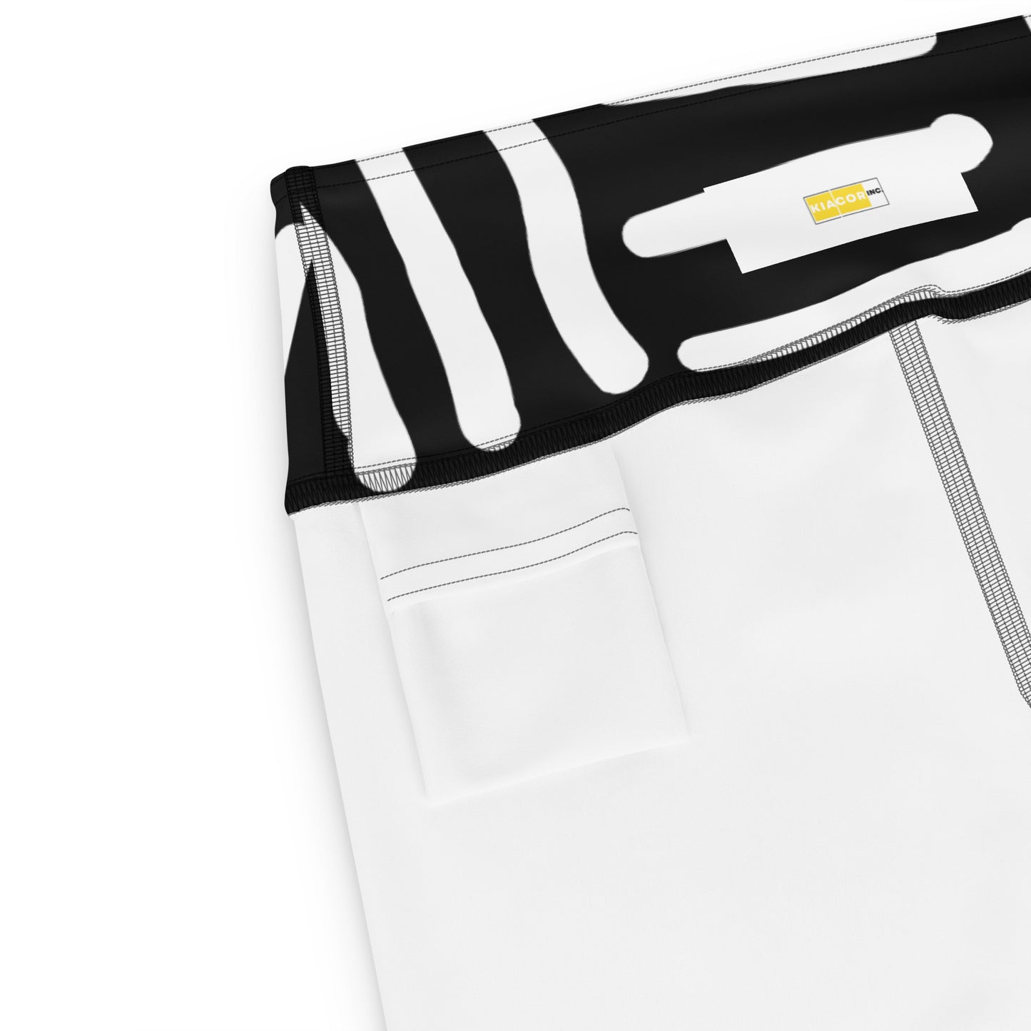 Bespoke Print II - Black and White - Yoga Shorts