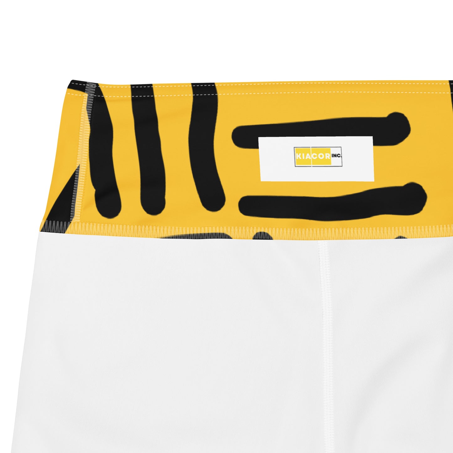 Bespoke Print  - Yellow and Black - Yoga Shorts