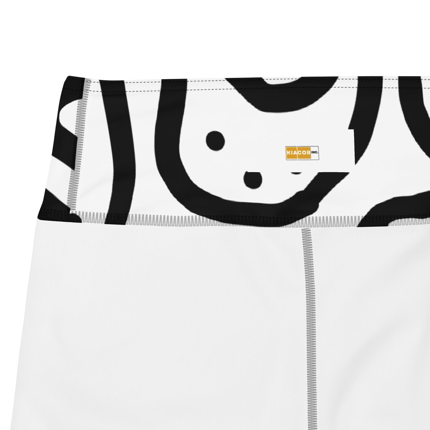 Bespoke Prints II - White and Black Yoga Shorts