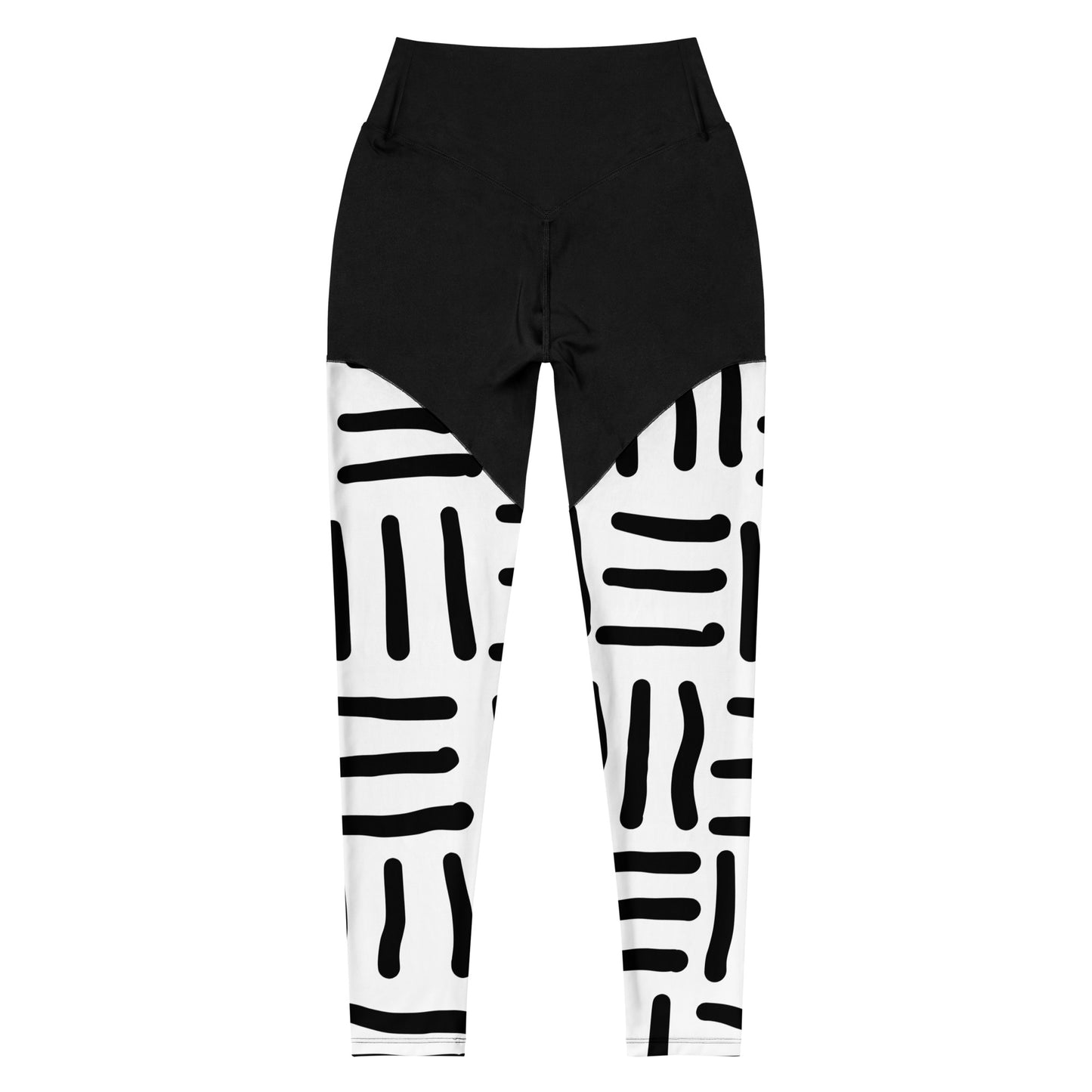 Bespoke Print ll - Black and white - Sports Leggings