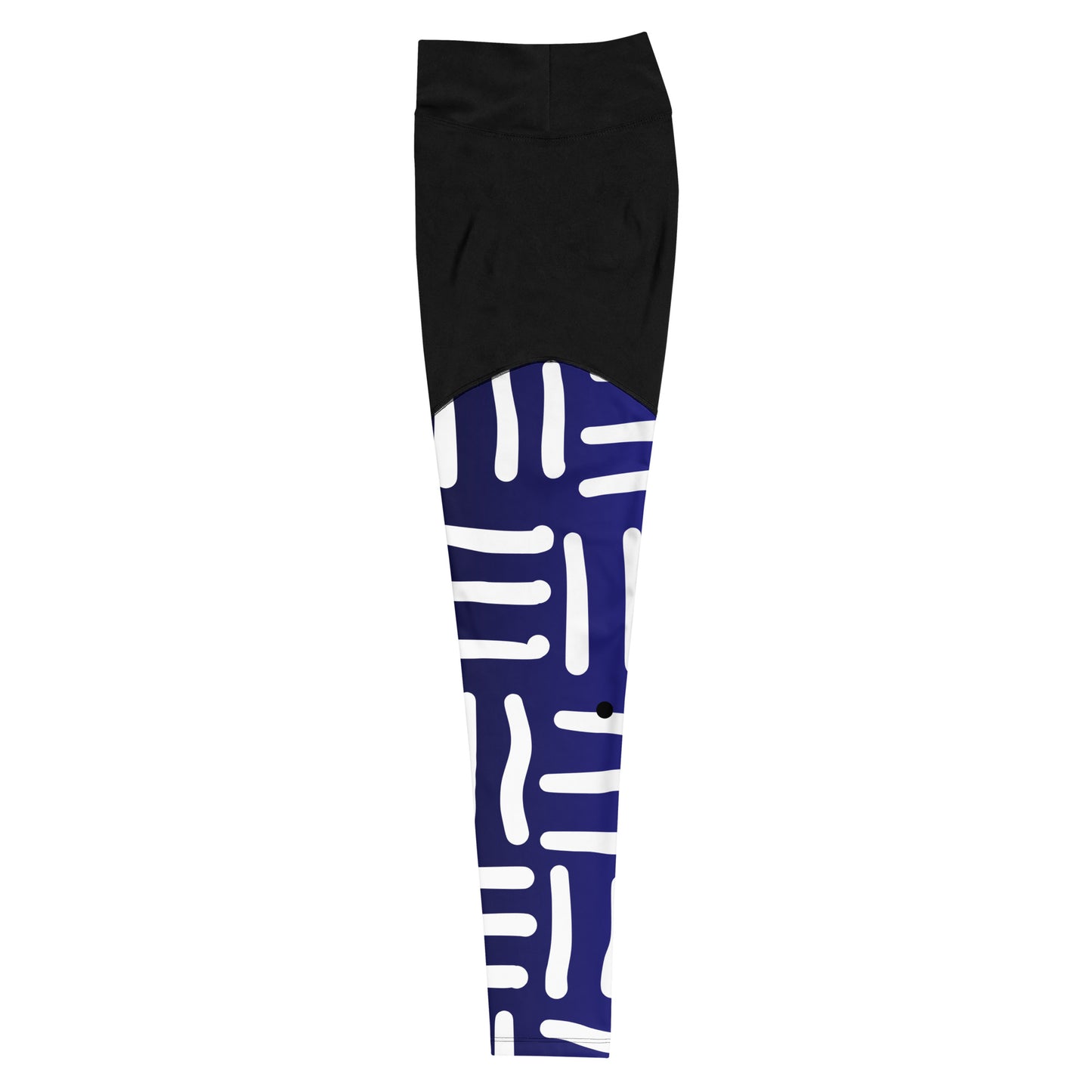 Bespoke Blue and White Sports Leggings