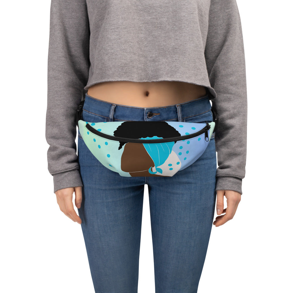 Bronze Lady Fanny Pack - Turquoise / Blue